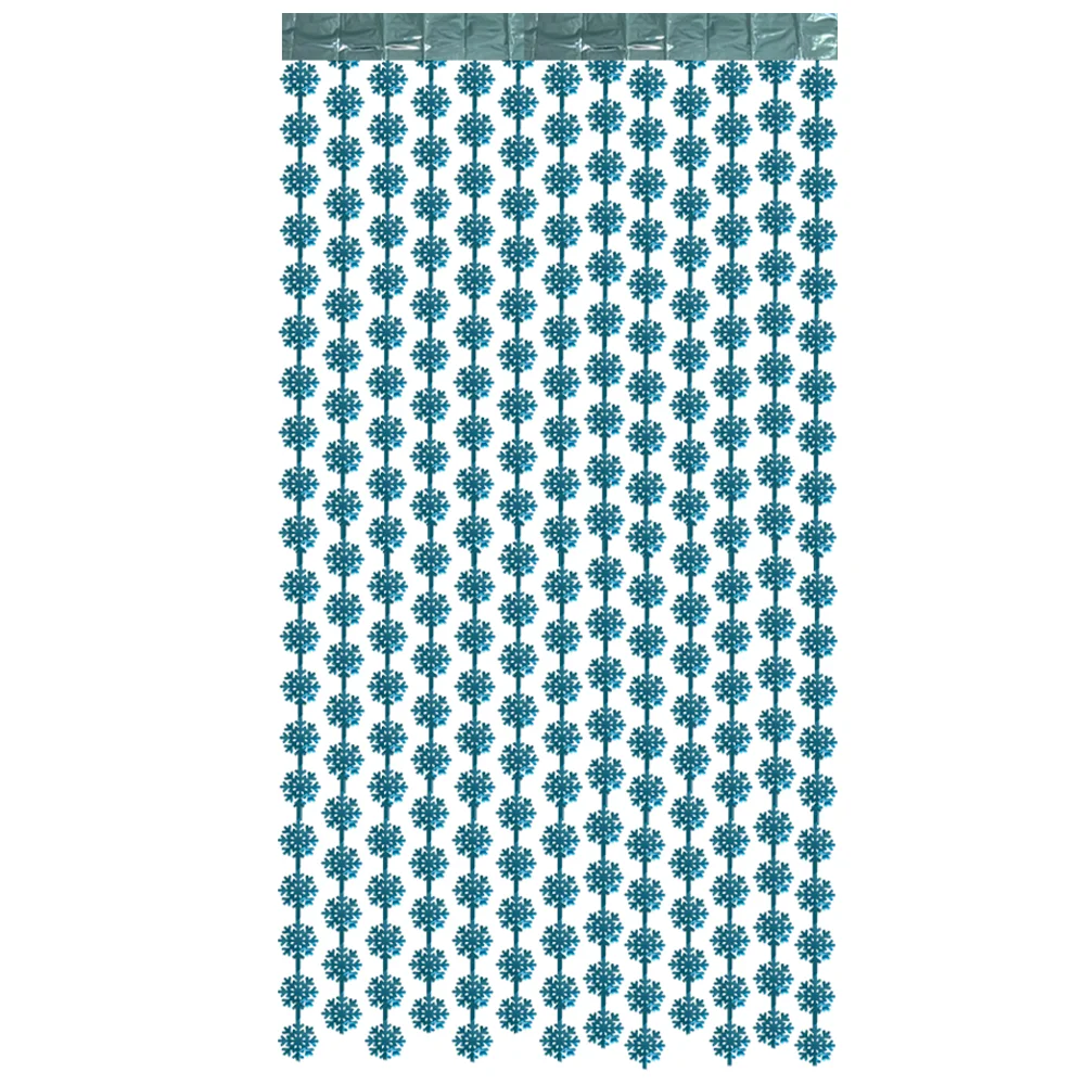 Frozen Theme Party Decor Blue Snowflake Foil Curtain Snowflake Balloon Hanging Swirl Winter Frozen Birthday Party Backdrop Decor - Image 5