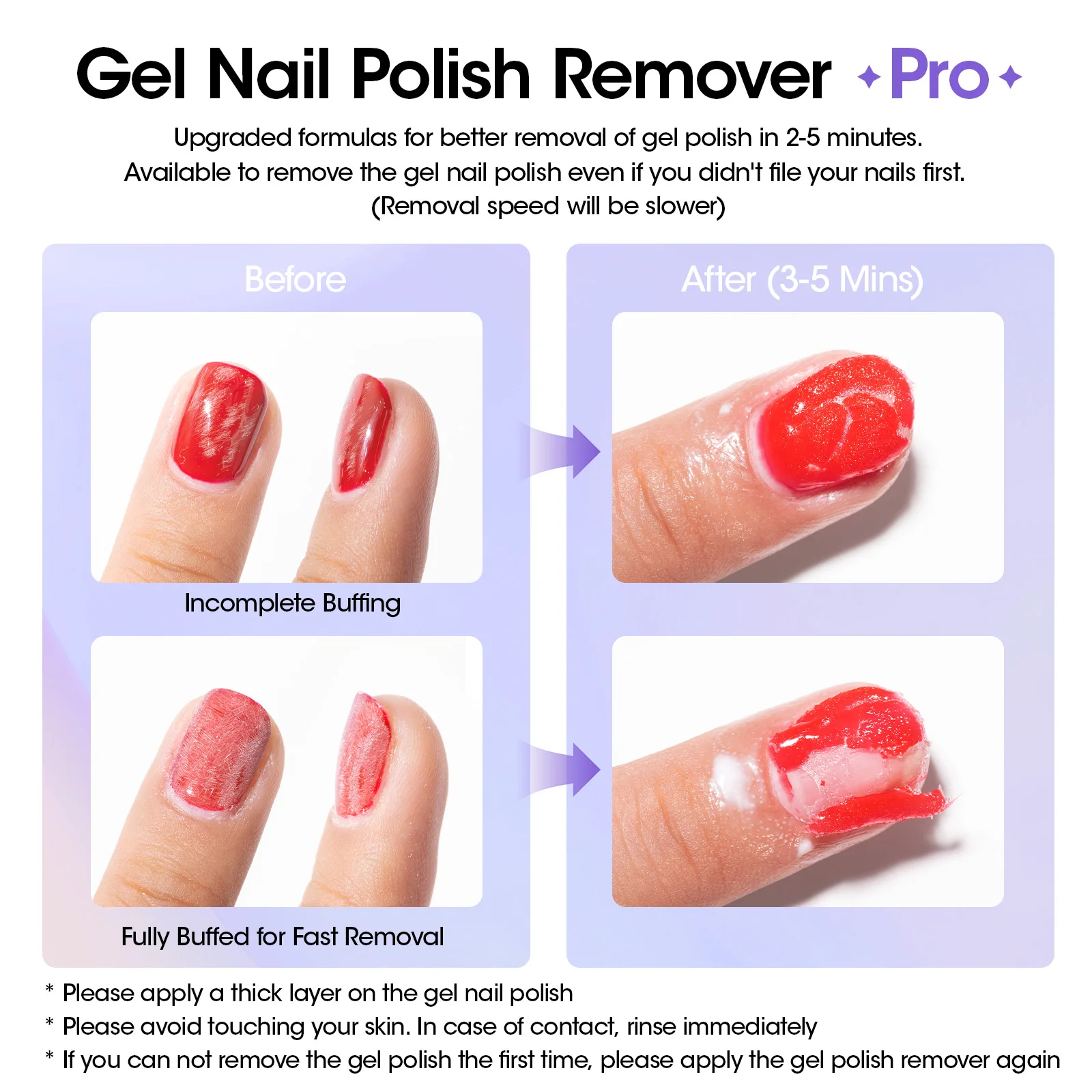 GELLEN Professional Nail Gel Remover Kit Fast Removal No Foil Cuticle Oil Liquid Latex UV Gel Polish Remover Manicure Tools - Image 2
