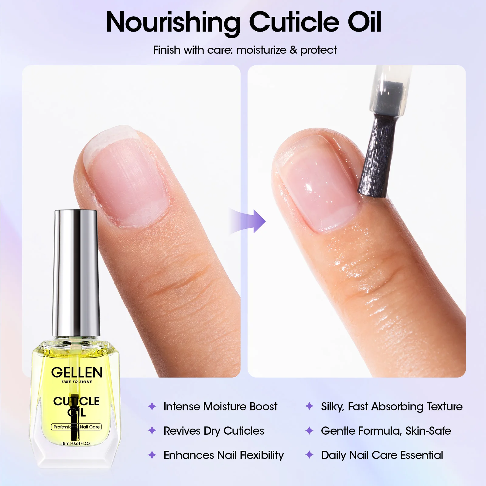 GELLEN Professional Nail Gel Remover Kit Fast Removal No Foil Cuticle Oil Liquid Latex UV Gel Polish Remover Manicure Tools - Image 4