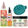GOIPLE Hair Care Set,Apple Cider Vinegar Shampoo,Keratin Serum & Rice Water Leave‑In Conditioner,Anti‑Frizz for Dry Damaged Hair