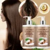 GSWP Coconut Shampoo & Conditioner Set, Gently cleanses, Moisturizes and nourishes Reduces frizz, split ends.250g+250g
