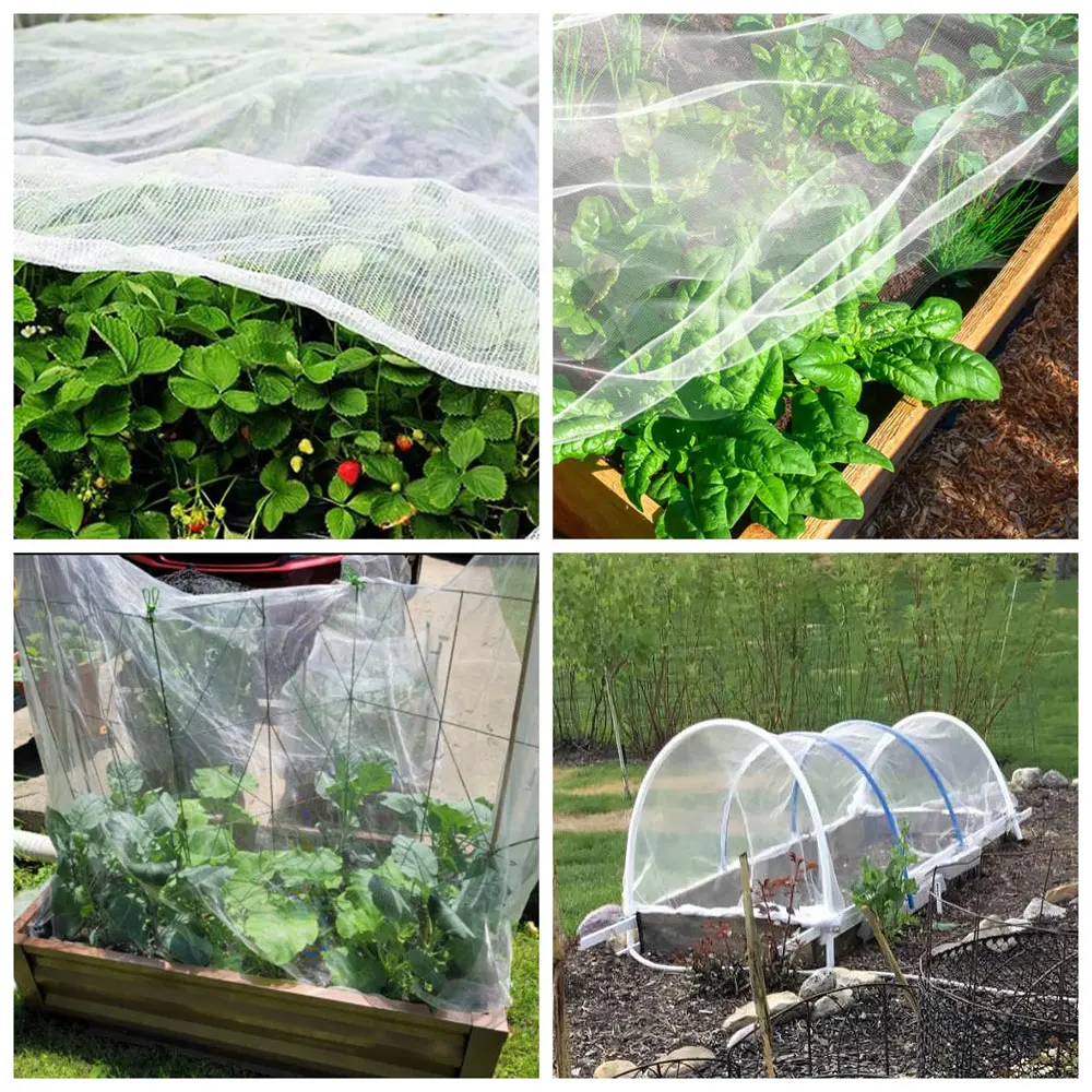 Garden Mesh Netting Barrier, Big Size Ultra Fine Plant Net For Vegetable Blueberry Bushes Live Tree Row Cover Screen Protection - Image 6