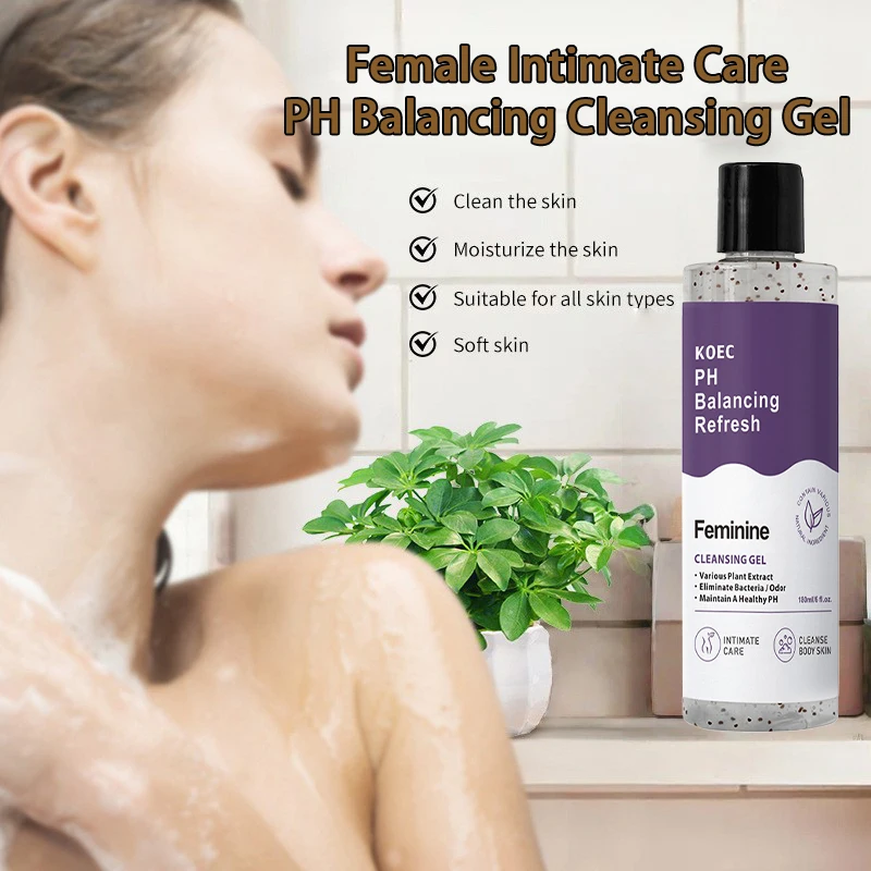 Gentle Cleansing Moisturizing Shower Gel Feminine Hygiene Skin Shower Set Long-lasting Floar Scent Shower Gel & Serum Oil - Image 2