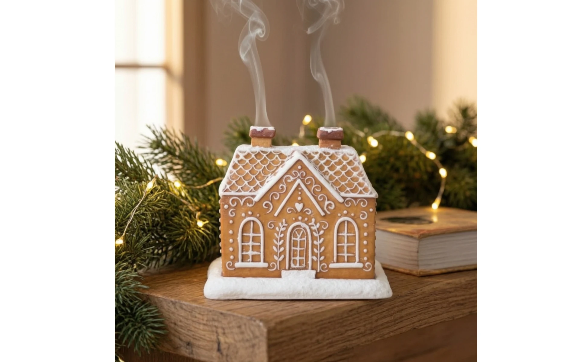 Gingerbread House Incense Cone Burner Holiday Gingerbread House Candle Holder Ornament Resin Cone Holder Christmas Gingerbread House Incense Cone Burner Holiday Gingerbread House Candle Holder Ornament Resin Cone Holder Christmas