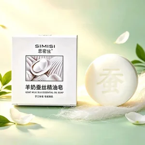 Goat Milk Silk Essential Oil Handmade Soap Gentle Cleansing Moisturizing Nourishing Skin Bar Soap For Face Body Cleaning Care