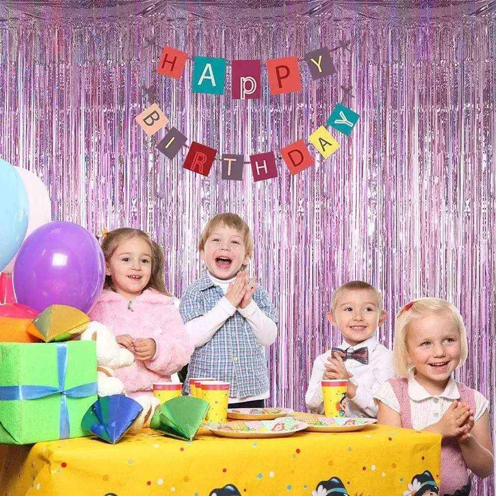 Gold Foil Curtain Fringe Pink For Backdrop Party Back Drop Photo Booth Wedding Graduations Birthday Christmas Event - Image 4