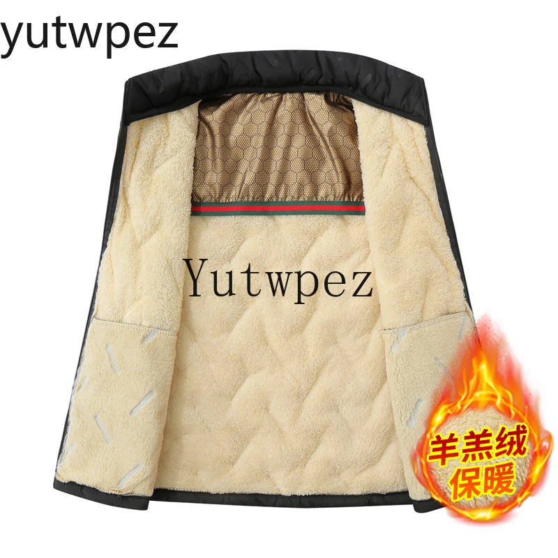 Graphene Heating Men's Winter Vest Lambswool Lined Warm Padded Waistcoat Outdoor Hiking Climbing Running Sports Casual Outerwear - Image 3