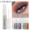 HANDAIYAN 12 Colors Shiny Eye Liners Pigment Silver Rose Gold Color Glitter Liquid Eyeliner Metallic Colorful Makeup For Women