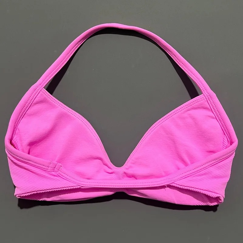 HISTELLO Strappy Bra Women Seamless Gym Underwear High Support Halter Sexy Sports Pilates Clothing Push-up Yoga Workout Tank Top - Image 6
