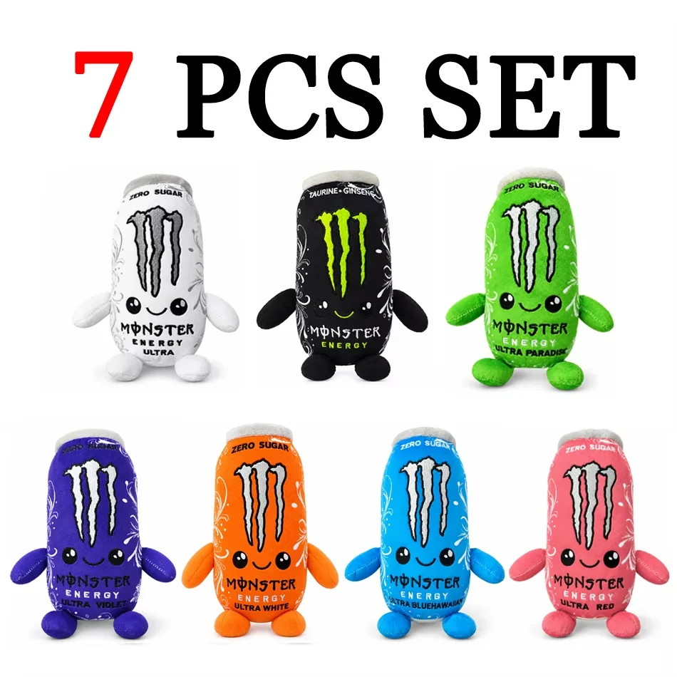 HOT- Cute Monster Energy Can Plush Doll Soft Stuffed Toy Kawaii Cartoon Squeeze Pillow Desk Sofa Decor Creative Gift - Image 2