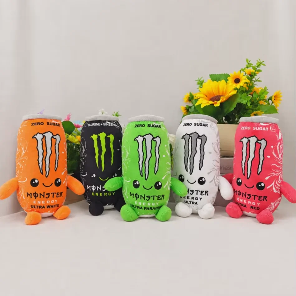 HOT- Monster Plush White Energy Drink Plush Toy Simulation Can Stuffed Doll Cute Soft Figure Decor Gift Friend Home Ornament - Image 6