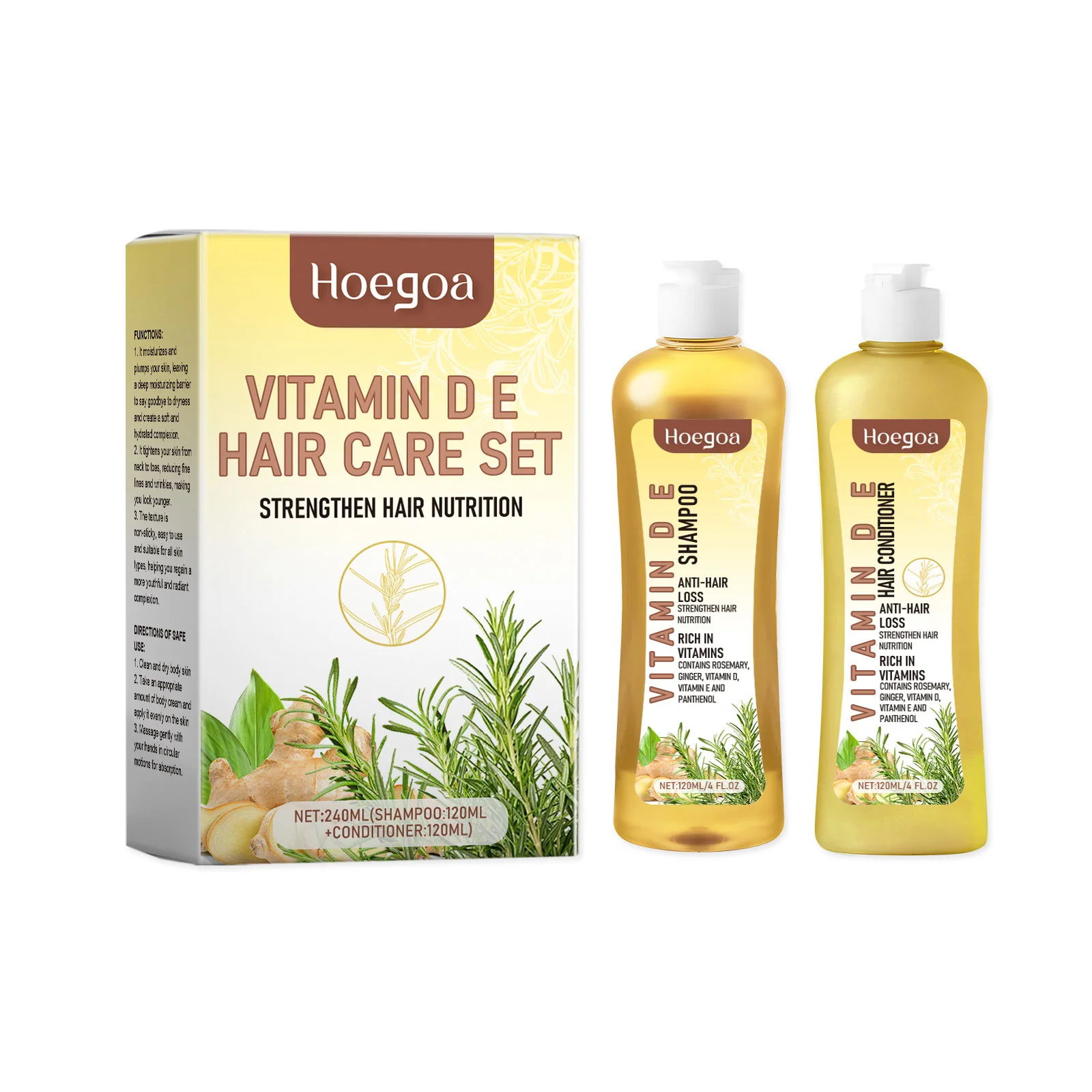 Hair Growth Shampoo Conditioner Set Repairing Strengthen Root Deep Nourish Anti Frizzy Dry Hair Oil Control Smoothing Hair Care - Image 2