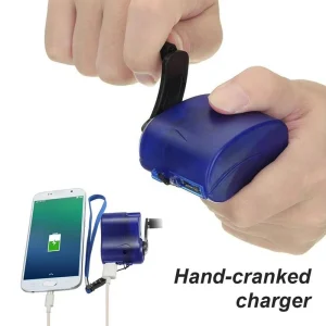 Hand Cranked Generator for Outdoor Emergency Power Generation EDC Survival Tool For Camping Hiking Travel Hand Powered Charger