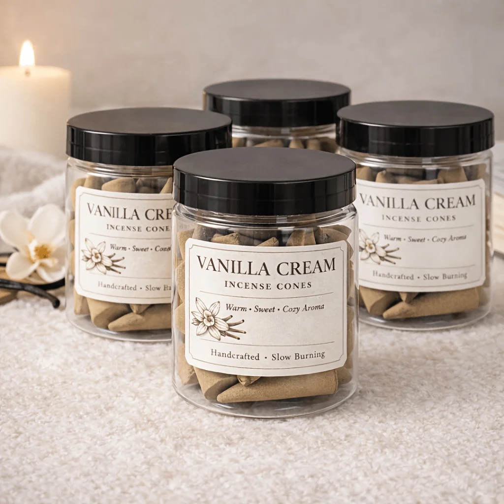 Handcrafted Vanilla Butter Incense Cones, Slow-Burning, Perfect for Meditation, Yoga, Bedrooms, Offices, and Other Spaces. - Image 5
