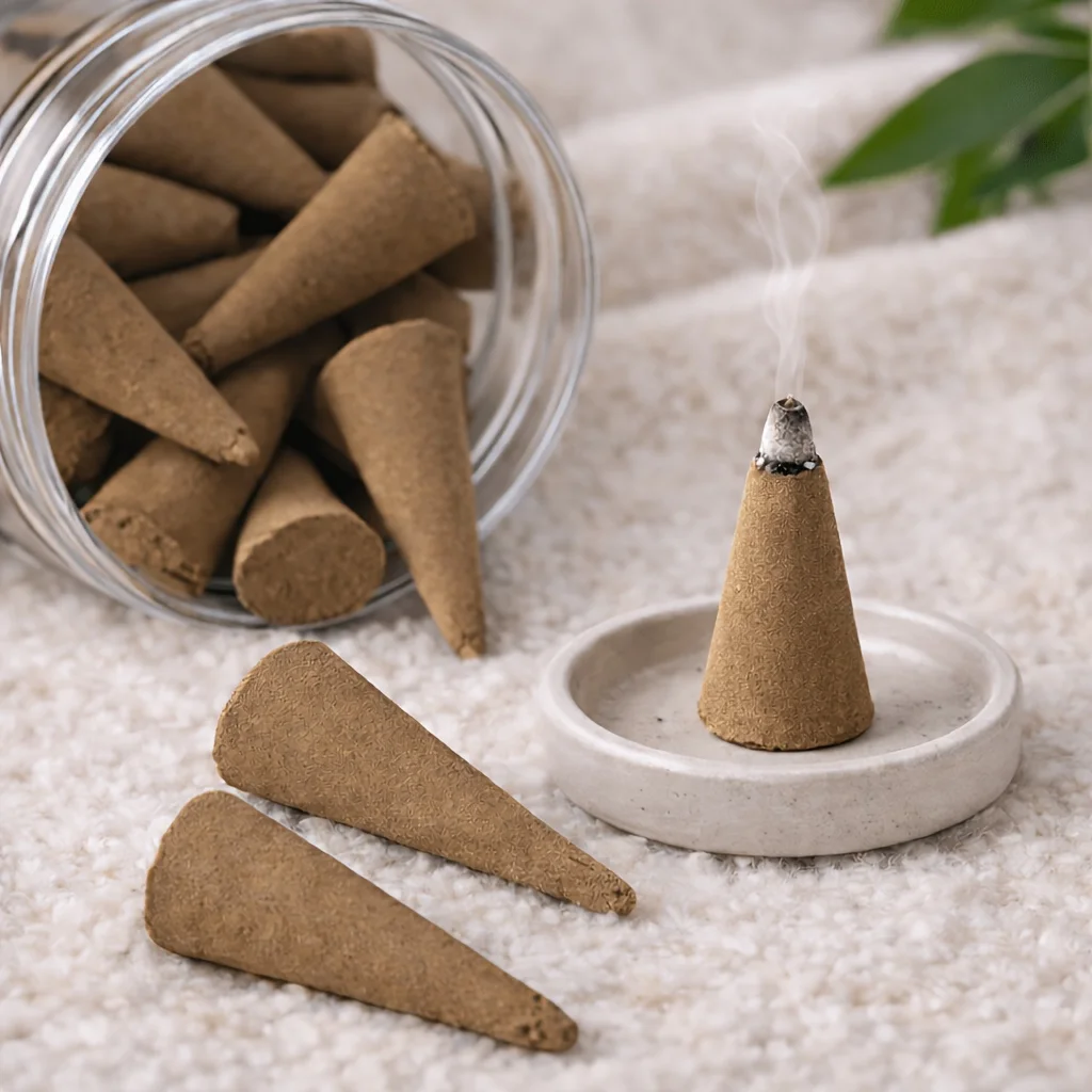 Handcrafted Vanilla Butter Incense Cones, Slow-Burning, Perfect for Meditation, Yoga, Bedrooms, Offices, and Other Spaces. - Image 4