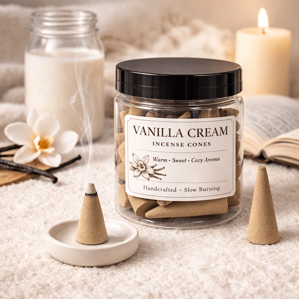 Handcrafted Vanilla Butter Incense Cones, Slow-Burning, Perfect for Meditation, Yoga, Bedrooms, Offices, and Other Spaces. - Image 6