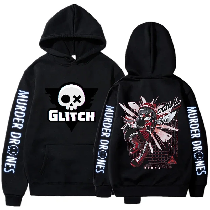 Harajuku Murder Drones Men's Hoodie Autumn Winter Long Sleeve Sweatshirt Women Casual Fashion Pullovers Unisex Anime Sportswear - Image 2
