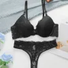 High Quality Simple And Sexy Lace Women's Push Up Two-piece Bra And Underwear A3107