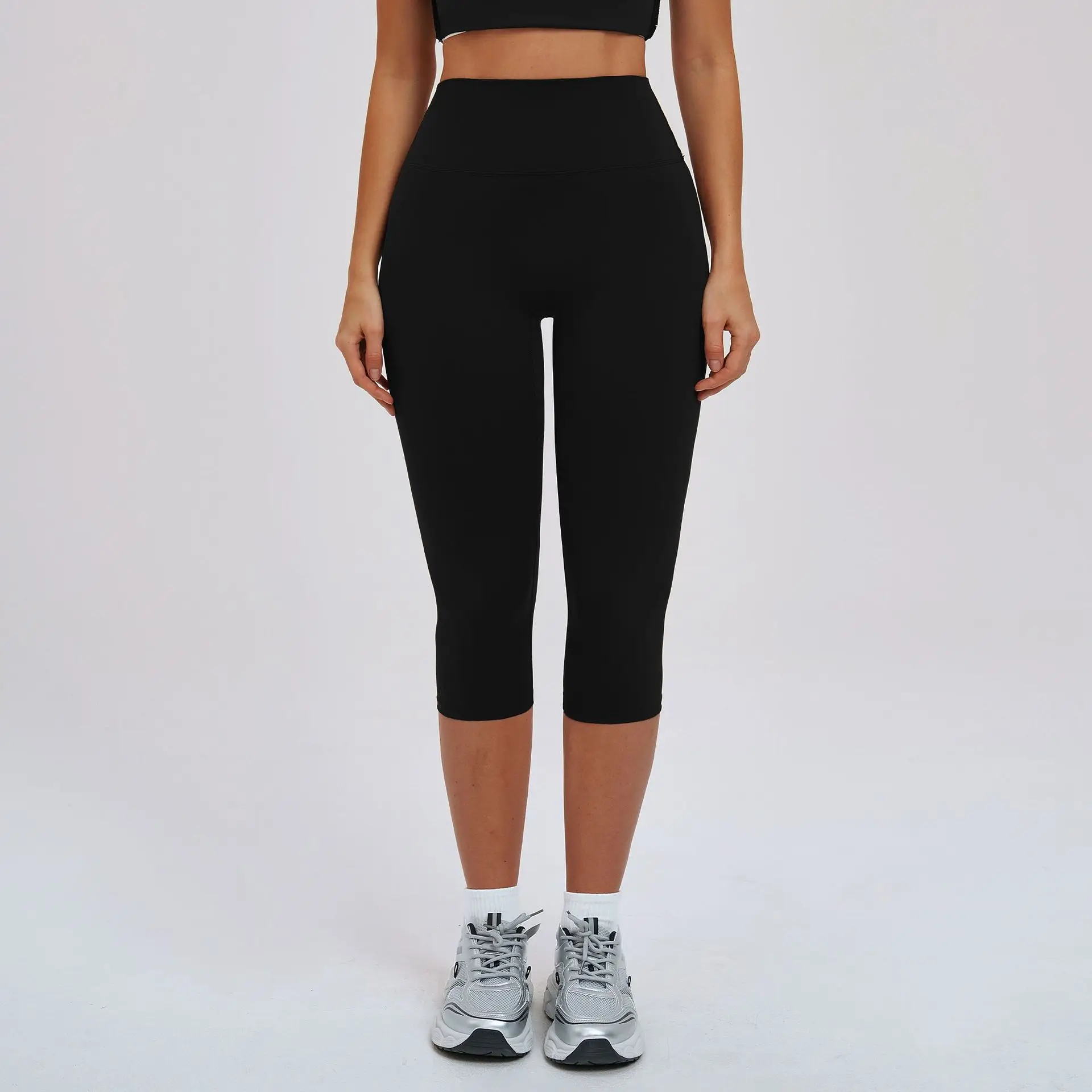High Waist Yoga Pants Fitness Capri Pants 3/4 Leggings For Women Tummy Control Workout Capri Leggings Running Women's Activewear - Image 5