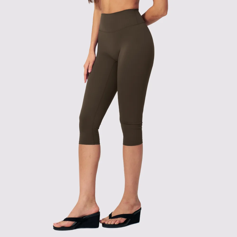 High Waist Yoga Pants Fitness Capri Pants 3/4 Leggings For Women Tummy Control Workout Capri Leggings Running Women's Activewear