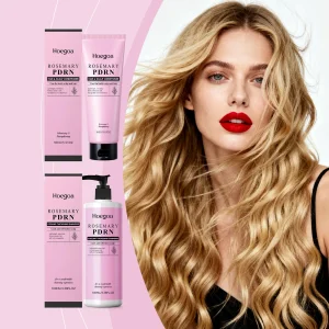 Hoegoa Rosemary Shampoo Conditioner Set Cooling Scalp Refreshing Thickening Volumizing Strengthening Repairing Dry Hair Care Kit