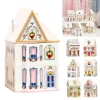 Holiday Village Spice House Set 2. Christmas Village Spice House Set Miniature Resin House Figurines for Holiday Home Decor
