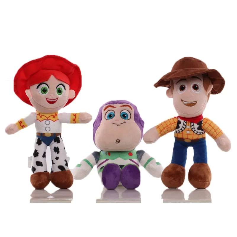 Hot *23cm Cute Woody Buzz Lightyear Plush Toy Lovely Stuffed Anime Jessie Plushies Pendant Cartoon Doll Festival Gifts** - Image 4