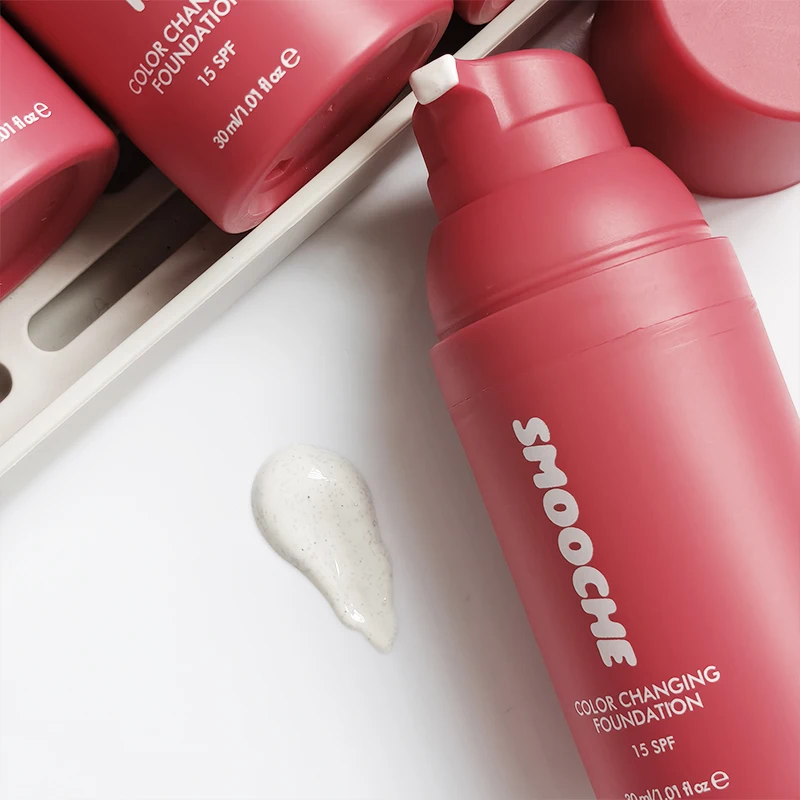 Hot SMOOCHE SPF15 Skin Tone Adaptive Color Changing Liquid Foundation Lasting Oil Control Liquid Foundation Nature Concealer - Image 6
