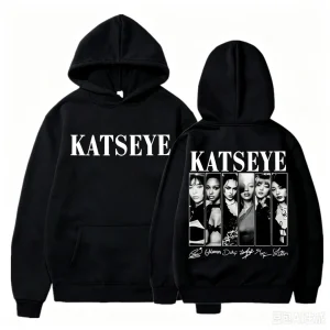 Hot Sale Kpop Katseye Print Hoodies For Women Men Autumn Winter Long Sleeve Sweatshirt Casual Streetwear Women's Pullover Tops