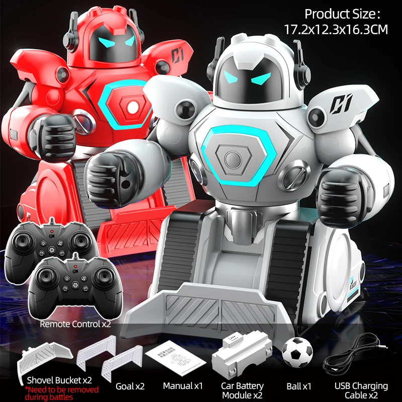 JJRC R30 RC Robot 2Pcs for Battle Football Remote Control Robot Parent-child Interactive RC Battle Robot Toy Gift for Kids - Image 5