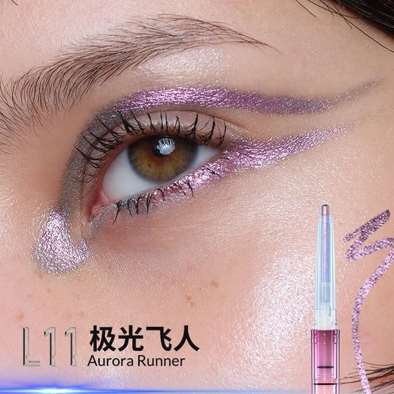 Kaleidos Automatic Gel Eyeliner Pencil Chameleon Eye Shadow Long Wear Glitter Metallic Waterproof Eye Liner Pen Makeup Stamp - Image 4