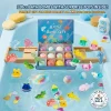 Kids Bath Bombs Toy Surprise Hidden Glow in Dark Toys Natural Organic Bath Fizz Balls Gift Set for Children Holiday Gift Set