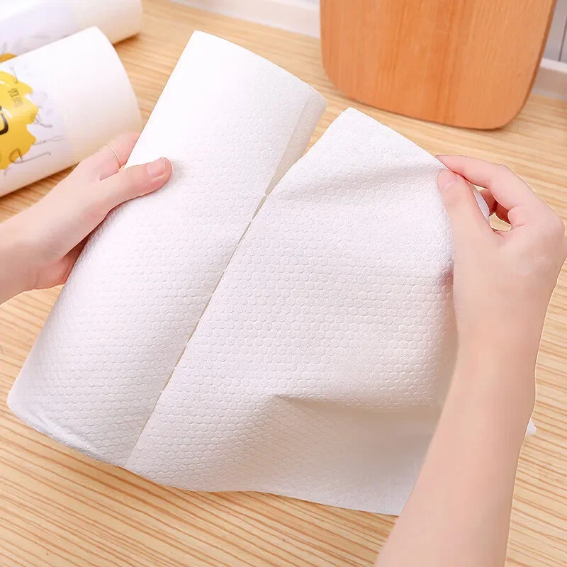 Kitchen Disposable Multi-purpose Wet/Dry Kitchen Paper Towel Dishwashing Cloth Water-absorb Household Cleaning Non-woven Cloth - Image 2