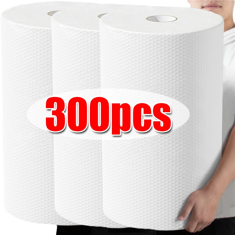 Kitchen Disposable Multi-purpose Wet/Dry Kitchen Paper Towel Dishwashing Cloth Water-absorb Household Cleaning Non-woven Cloth - Image 6
