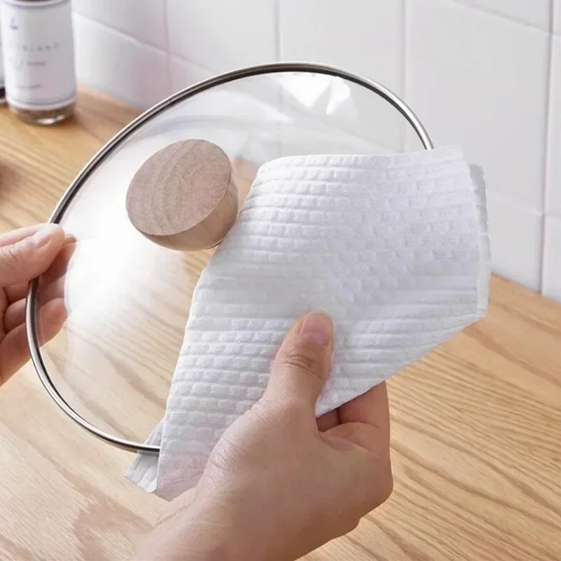 Kitchen Disposable Multi-purpose Wet/Dry Kitchen Paper Towel Dishwashing Cloth Water-absorb Household Cleaning Non-woven Cloth - Image 5
