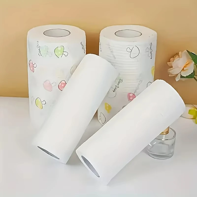 Kitchen Disposable Rags Lazy Cloth Non Stick Oil Washable Kitchen Paper Household Cleaning Dishcloth Dry and Wet Dual-use Towel - Image 6