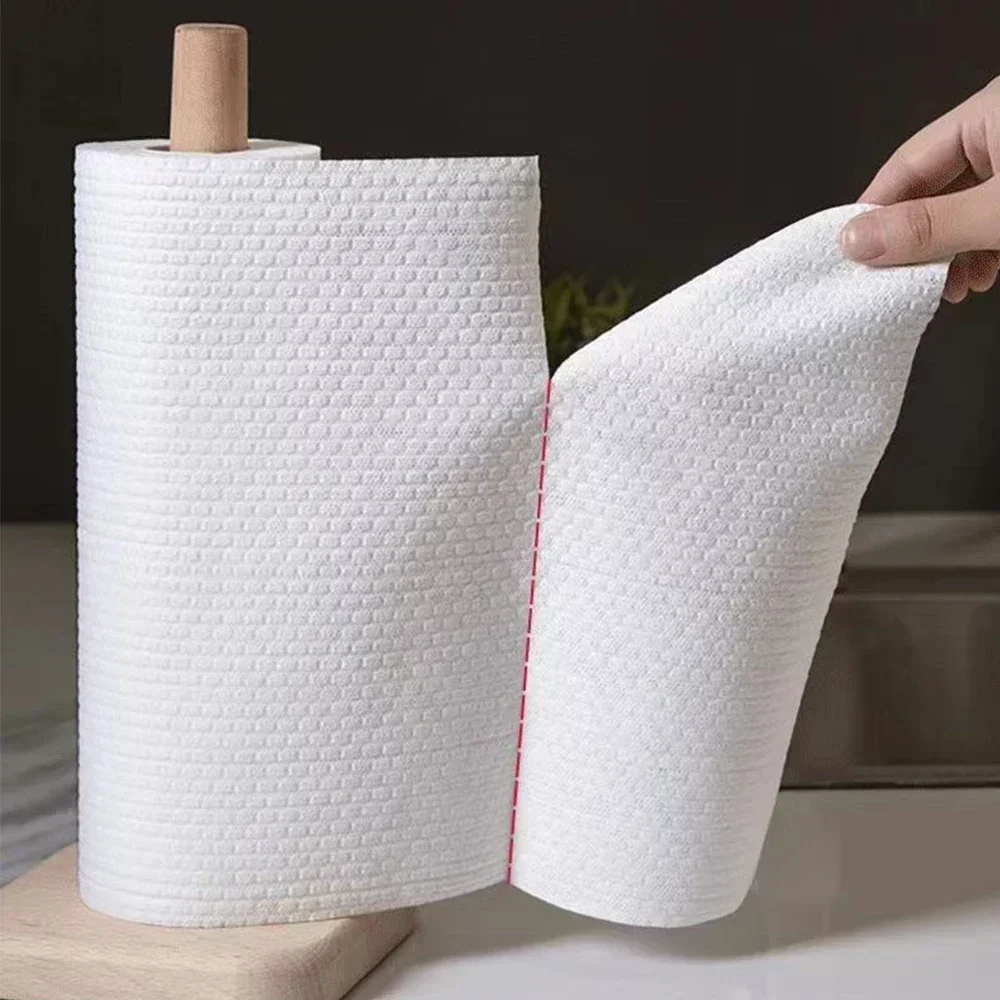 Kitchen Disposable Rags Thicken Reusable Non-Woven Cleaning Cloths Household Washing Dishcloths Cloth Paper Towels Scouring Pads - Image 2