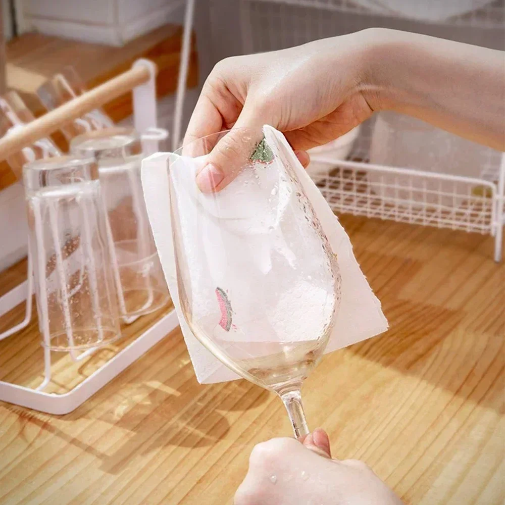 Kitchen Disposable Rags Thicken Reusable Non-Woven Cleaning Cloths Household Washing Dishcloths Cloth Paper Towels Scouring Pads - Image 4