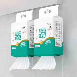 Kitchen Disposable Wipes Hanging Kitchen Wipes Reusable Non-woven Cleaning Cloth Household Dishcloths Paper Towels Cleaning Pads
