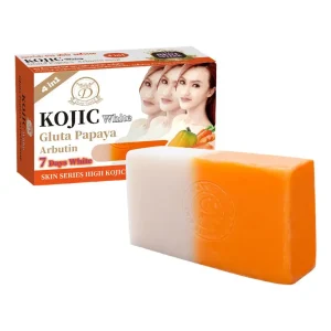 Kojic Acid & Papaya Soap Face & Body Wash,Skin Brightening Papaya Arbutin Soap Bar for Dark Spots,Even Tone with Hyaluronic Acid