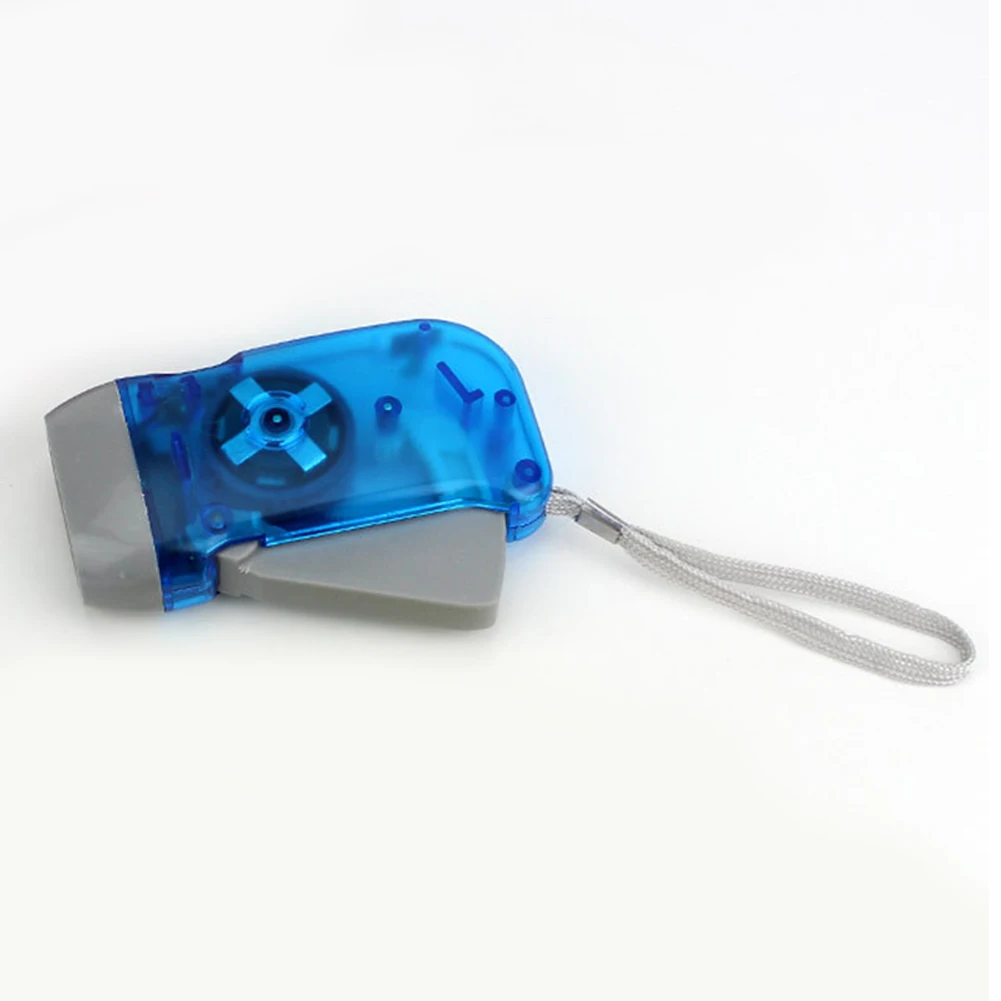 LED Hand Pressing Dynamo Flashlight Crank Power Wind Up Flashlight Torch Light Hand Press Camping Lamp for Emergency - Image 2