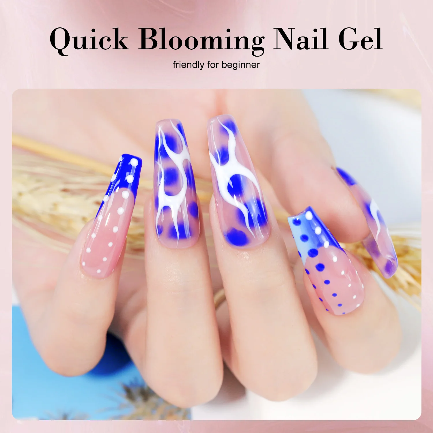 LIMEGIRL 15ML Nail Blooming Gel UV Soak Spread Marble Blossom Spreading Effect Functional Nail Art Clear Blooming Gel Polish - Image 3
