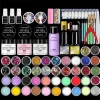 LIMEGIRL 18 Colors Acrylic Powder Kit, Professional Nail Kit Acrylic Set for Beginners with Decorations for Home Salon Gift Set