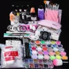 LIMEGIRL Acrylic Powder Kit and Liquid Monomer Nail Kit 3D Art Nail Extension Decoration with UV LED Light Crystal Powder Kit
