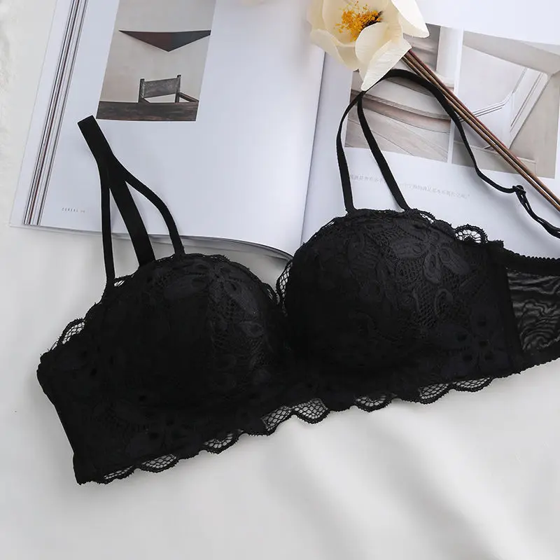 Lace Floral Sexy Lingerie Adjustable Push Up Bras Comfortable Wireless Bralette Intimates Underwear Brassiere Women - Image 2