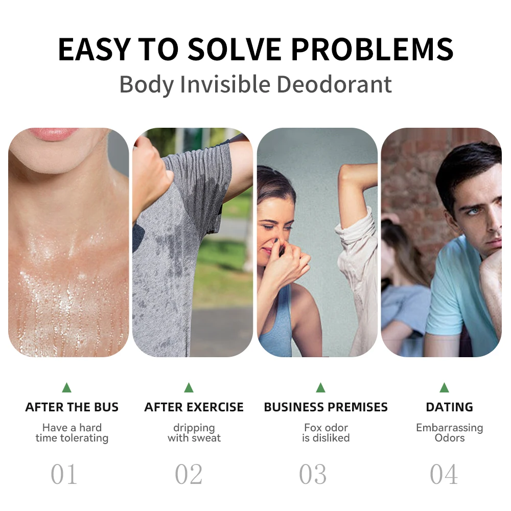 Lakerain Body Invisible Deodorant 72h Long Lasting Odor Control Aluminum-Free Natural Ingredients Full Body Healthy Deodorant - Image 3