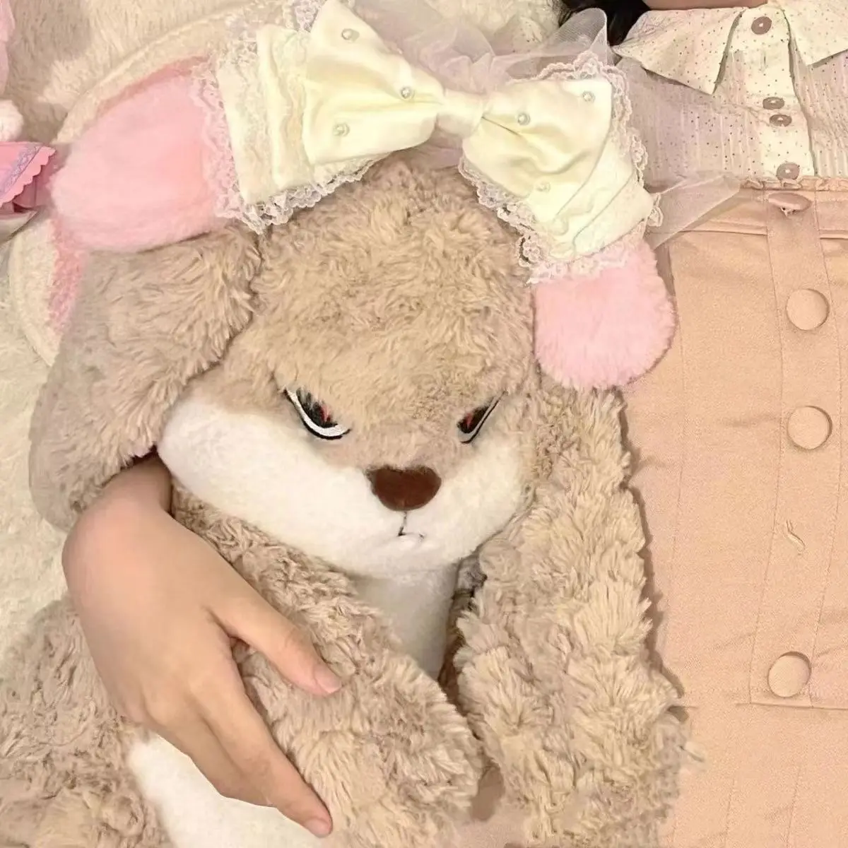 Large Size Angry Rabbit Plush Toy Cute Animal Plushie Doll Kawaii Stuffed Soft Toys Model Room Decor Birthday Gifts - Image 5