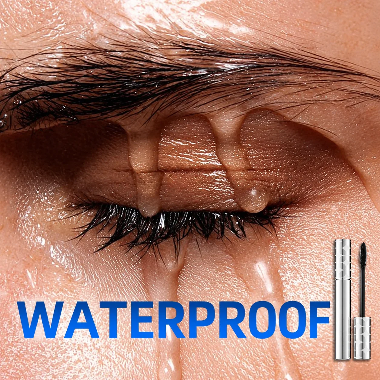 Lengthening & Curling Mascara Black – Waterproof & Smudge-Proof, Long-Lasting Volume, Vitamin E Nourishing Lash Care Eye Makeup - Image 2