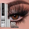 Lengthening & Curling Mascara Black – Waterproof & Smudge-Proof, Long-Lasting Volume, Vitamin E Nourishing Lash Care Eye Makeup
