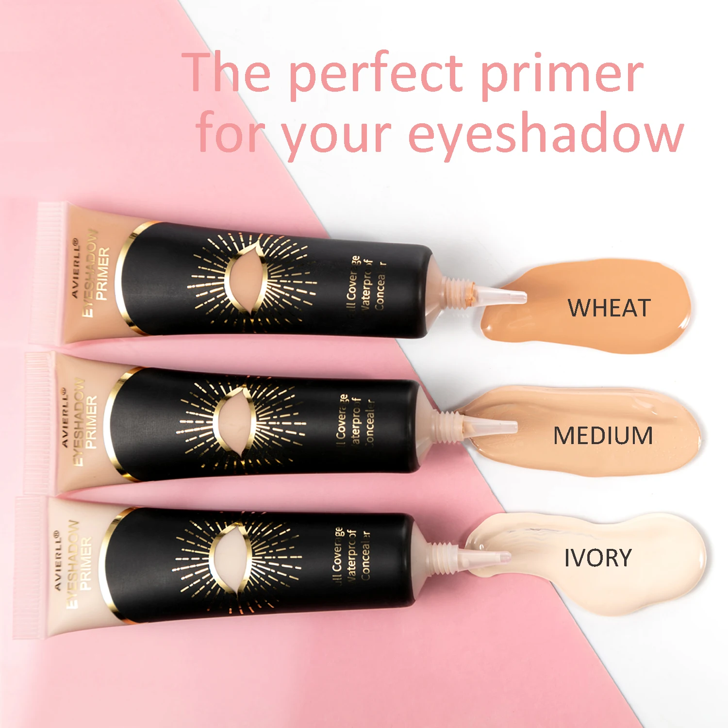 Long-Lasting Matte Eyeshadow Primer: Waterproof, Full-Coverage Eye Makeup Base in Medium Cream Form - Image 2